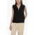 Roberto Collina Sleeveless Merino Wool Sweater With Half Zip Black