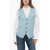 AMI ALEXANDRE MATTIUSSI Virgin Wool Vest With Oversized Fit Light Blue