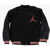 Nike Air Jordan Padded Varsity Jacket With Faux Leather Sleeves Black