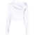 Alexander Wang Alexander Wang Cropped Wrapped Front Shirt Clothing WHITE