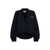 THE ATTICO The Attico V-Necked Cotton Sweatshirt Black