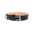 Alexander McQueen Alexander McQueen Calf Leather Belt With Logo NERO E ORO