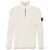 Stone Island Stone Island Half Zip Sweater Vanisé Full Rib In Rws Wool Beige