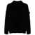 Stone Island Stone Island Mock Neck Sweater In Cotton Chenille Black