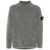 Stone Island Stone Island Mock Neck Sweater In Cotton Chenille GRAY