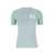 Fendi Fendi Ribbed Cotton T-Shirt CLEAR BLUE