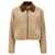 Loewe Loewe Satin Velvet Collar Jacket Beige