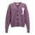 AMI Paris AMI Paris 'Ami De Coeur' Cardigan  PURPLE