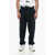 Armani Emporio Resort Cotton Sweatpants With Embroidered Patch Blue