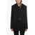 Jil Sander Wool Blazer With Gold-Tone Detail And Shawl Lapel Black