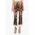 Marni High-Waisted Flared Pants With Graphic Print Brown