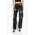 LOUISA BALLOU Patterned Nylon Cargo Pants Black