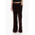 ETRO Curly Velvet Pants With Flared-Fit Red