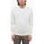 Dolce & Gabbana Crew Neck Jacquard Silk Sweater White