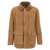 Brunello Cucinelli Single-breasted sheepskin jacket Beige