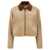 Loewe Satin velvet collar jacket Beige