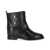 Via Roma 15 VIA ROMA 15 SANTA MONICA BLACK ANKLE BOOT WITH BUTTONS Black