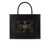 Elisabetta Franchi ELISABETTA FRANCHI BLACK HANDBAG WITH MAXI LOGO Black