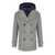 BOB BOB IVER MELANGE GREY DOUBLE-BREASTED COAT Grey