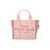 Marc Jacobs MARC JACOBS THE JACQUARD SMALL TOTE ROSE HANDBAG Pink