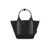 Furla FURLA PIUMA S COLORBLOCK NERO VETIEVER HANDBAG Black