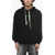 Vision of Super Brushed Cotton Hoodie With Embroidered Flames Black