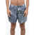 Armani Emporio Printed Swim Shorts Blue