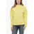 AUTRY Solid Color Crew-Neck Sweatshirt With Contrasting Logo Yellow