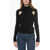 Blumarine Ribbed Pullover With Cut-Out Black