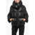 Bacon Puff Down-Jacket With Tutleneck Black