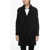 P.A.R.O.S.H. Blended Virgin Wool Lanna Coat With Double-Brest Desing Black