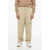 Isabel Marant Twill Fabric Cargo Pants With Belt Loops Beige