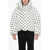 Marni Dingyun Zang Cropped Over Down Jacket With Polka Dot Pattern White