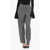 Emporio Armani Icon Baloon Fit Pants With Herringbone Motif Black & White