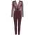 Elisabetta Franchi Combined jumpsuit in flocked tulle Red