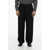 Balenciaga Loose-Fit Pants With Logoed Waistband Black