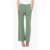 DODO BAR OR Stretchy High-Waist Pants With Geometric Motif Green