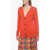 Jil Sander Virgin Wool Cardigan With Embroidery Red