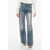 DARKPARK Straight Leg Denims With Silver-Tone Spray Detail 23Cm Blue