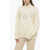 Chloe Wool Pullover With Openworked Detail White