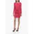 P.A.R.O.S.H. Stretchy Mini Dress With Drape Detailing Pink