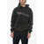 BLUEMARBLE Solid Color Revolution Hoodie With Frontal Print Black