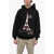 1989 STUDIO Cotton Hoodie With Frontal Print Black