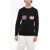 Comme des Garçons Shirt Crew Neck Wool Blend Pacman Sweater Black