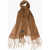 Destin Solid Color Melt Scarf With Fringes Brown