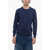 A.P.C. Wool Blend Benoit Crew-Neck Sweater Blue