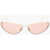 Dior Golden Metal Frame Miss Dior B1U Cat-Eye Sunglasses Pink