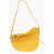 Burberry Textured Leather Sm Knight Shoulder Bag With Metal Details Yellow