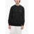 Department Five Solid Color Cotton Crew-Neck Sweatshirt Black