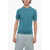 Tagliatore 3-Button Jacquard Cotton Polo Light Blue